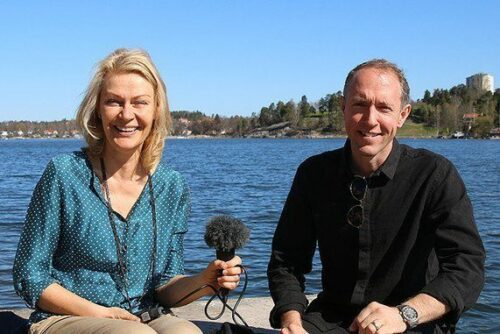 Charlotte Permell och Mattias Klum