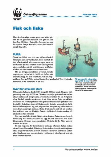 Östersjögrannar – Faktablad Fiske Östersjögrannar - Faktablad Fiske