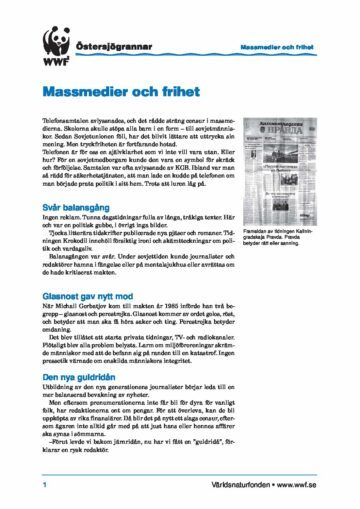 Östersjögrannar – Faktablad Massmedier Östersjögrannar - Faktablad Massmedier