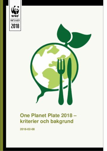 One Planet Plate 2018 – Kriterier och bakgrund