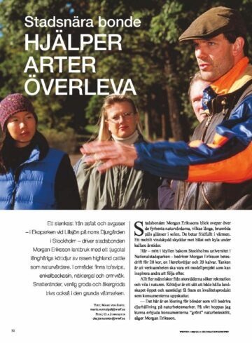 Stadsnära bonde hjälper arter att överleva