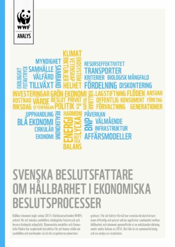 Svenska beslutsfattare om hållbarhet i ekonomiska beslutsprocesser Svenska beslutsfattare om hållbarhet i ekonomiska beslutsprocesser