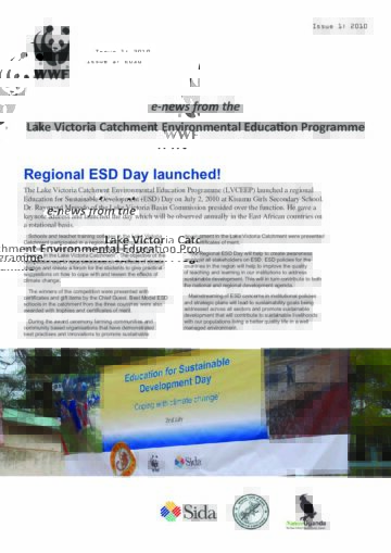 WWF Lake Victoria EE newsletter WWF Lake Victoria EE newsletter