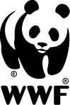 WWF logotyp med panda och texten "WWF"