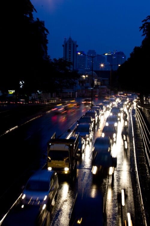 Traffic scenes, Jakarta, Indonesia