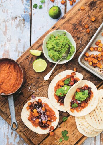 Mexikanska tacos från boken Vego i världsklass