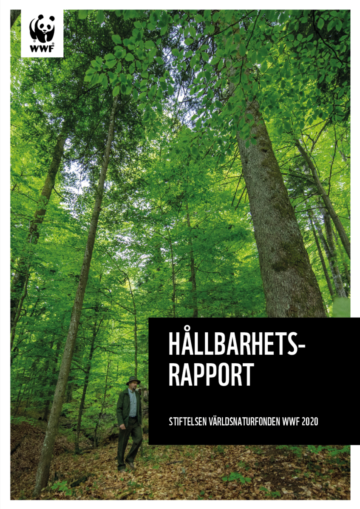 Omslag Hållbarhetsrapport 2020