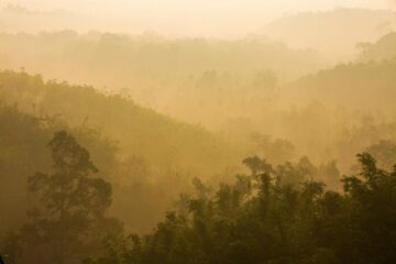 Landscape sunrise in Tanintharyi region, Myanmar.