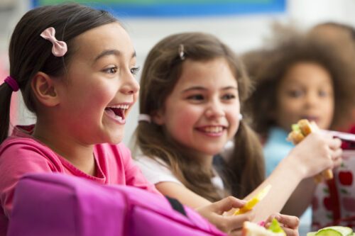 Young Students at Lunchtime