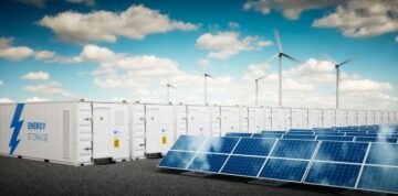Konceptbild över en park för förnybar energi med möjlighet att lagra energi. Foto: Shutterstock / petrmalinak / WWF