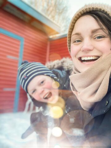 Rosanna Nordstrup Porträtt av Rosanna Nordstrup med barn