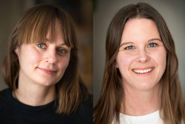 Porträtt av Johanna och Jennie
