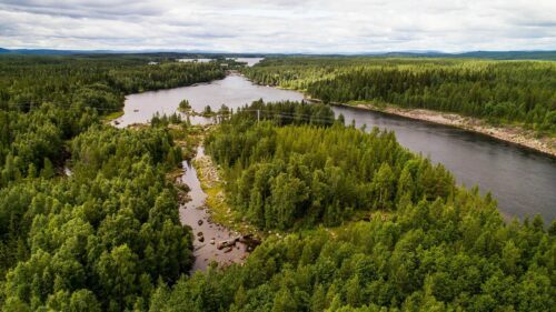 Ångermanälven från ovan