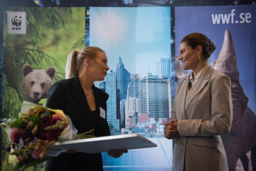 _DSC9360 WWF har utsett Therése Lindgren till Årets miljöhjälte 2023 och Kronprinsessan Victoria deltog i prisceremonin.