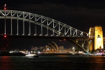 Earth Hour i Sydney, Australien.