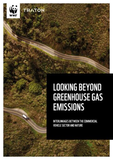 Looking Beyond Greenhouse Gas Emissions by Traton Omslagsbild Looking Beyond Greenhouse Gas Emissions-rapport