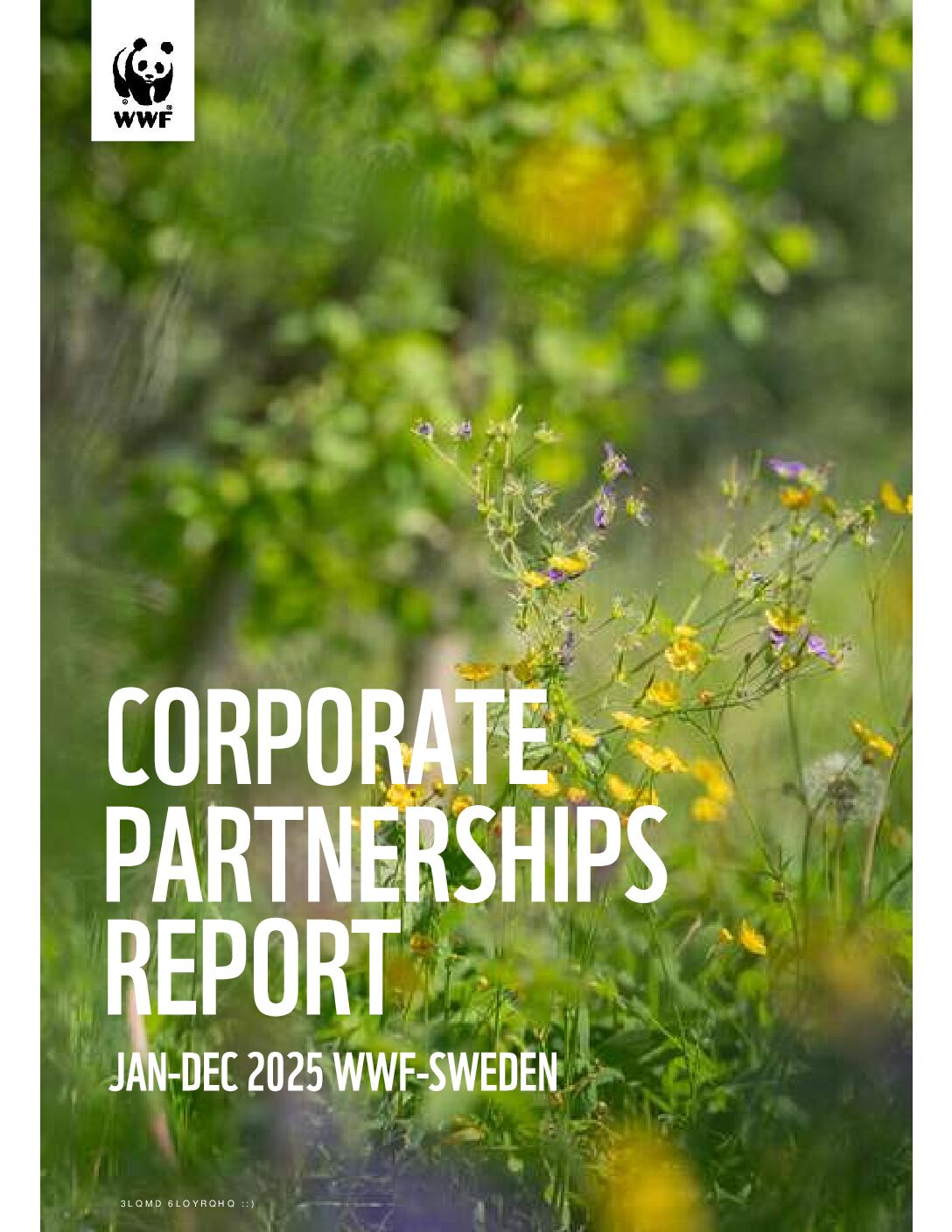 Omslag Corporate Partnerships Report WWF Sweden 2025, © © Pinja Silvonen WWF Omslag Corporate Partnerships Report WWF Sweden 2025